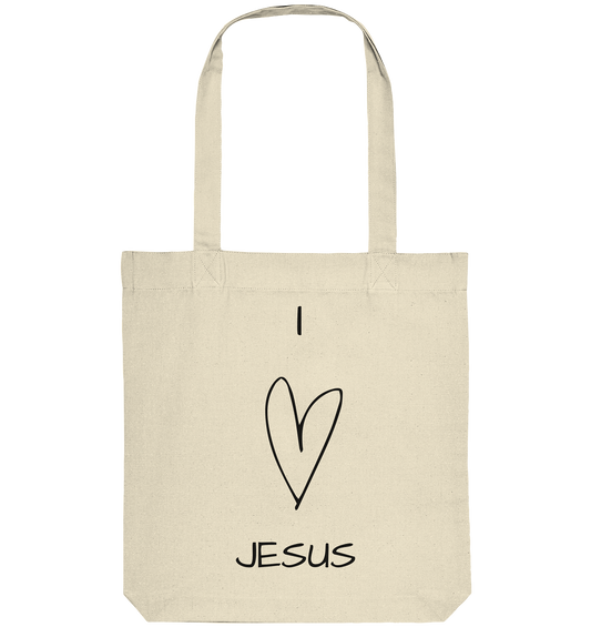 I love Jesus - Organic Tote-Bag - wertvoll und geliebt 