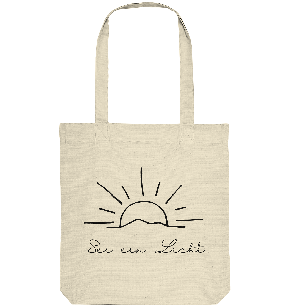 Sei ein Licht - Organic Tote-Bag - wertvoll und geliebt 