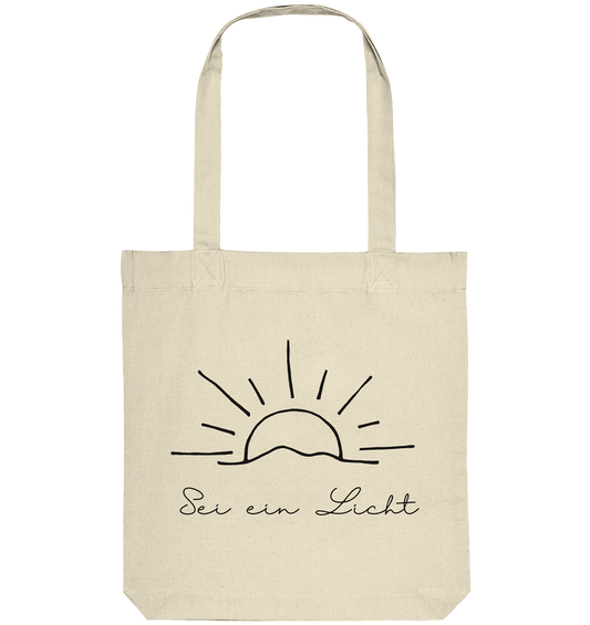 Sei ein Licht - Organic Tote-Bag - wertvoll und geliebt 