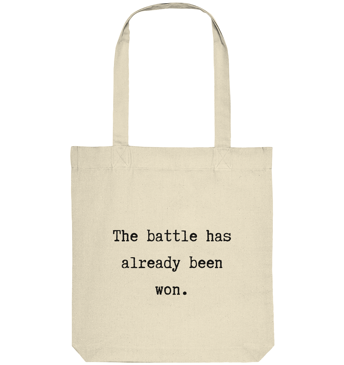 The battle - Organic Tote-Bag - wertvoll und geliebt 