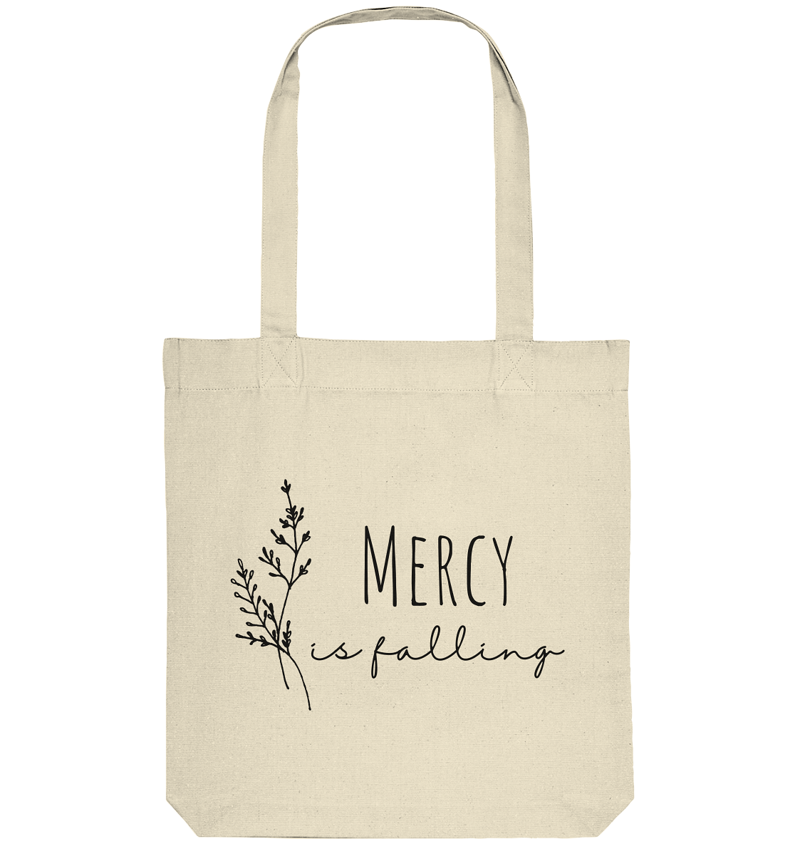 mercy is falling - Organic Tote-Bag - wertvoll und geliebt 