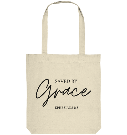 Saved by grace - Organic Tote-Bag - wertvoll und geliebt 
