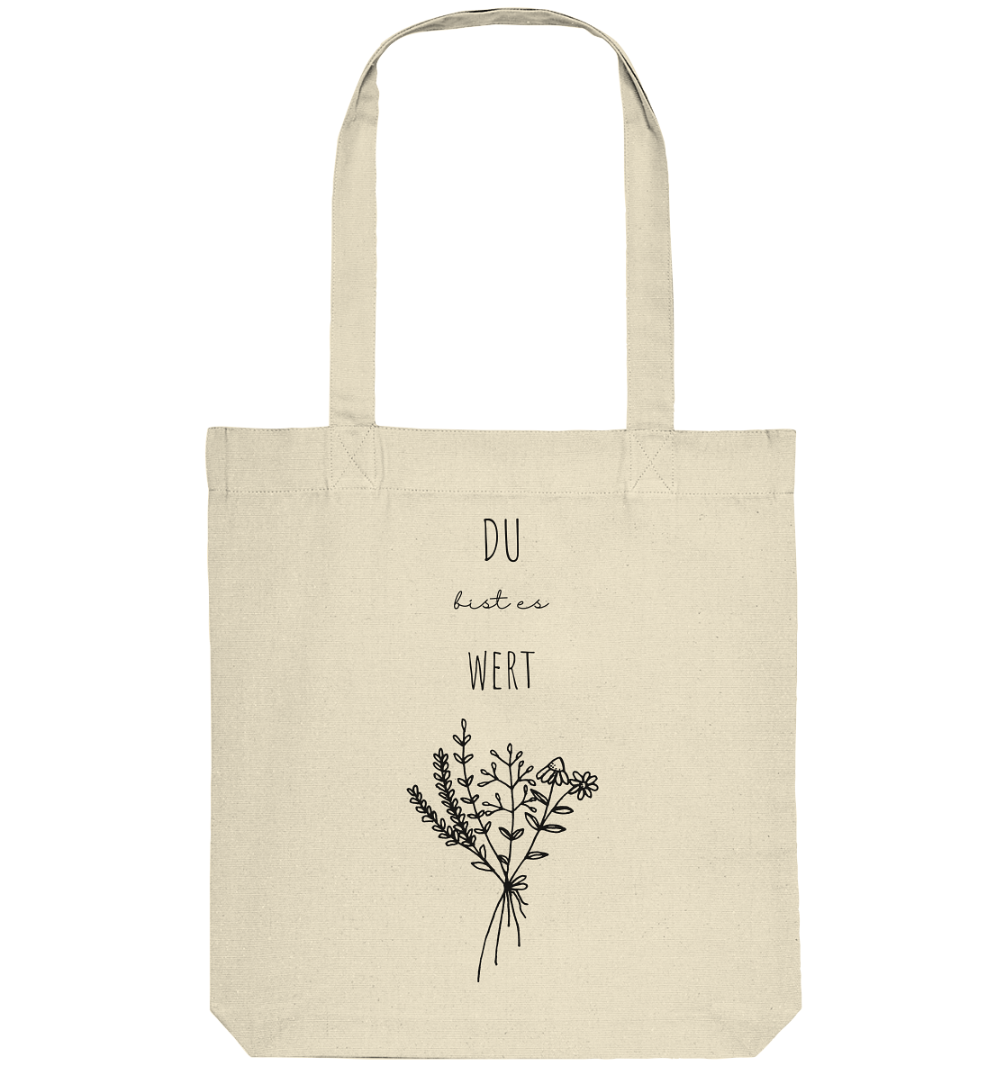 Du bist es wert - Organic Tote-Bag - wertvoll und geliebt 
