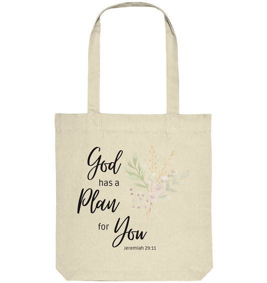 Jeremiah 29:11 - Organic Tote-Bag - wertvoll und geliebt 
