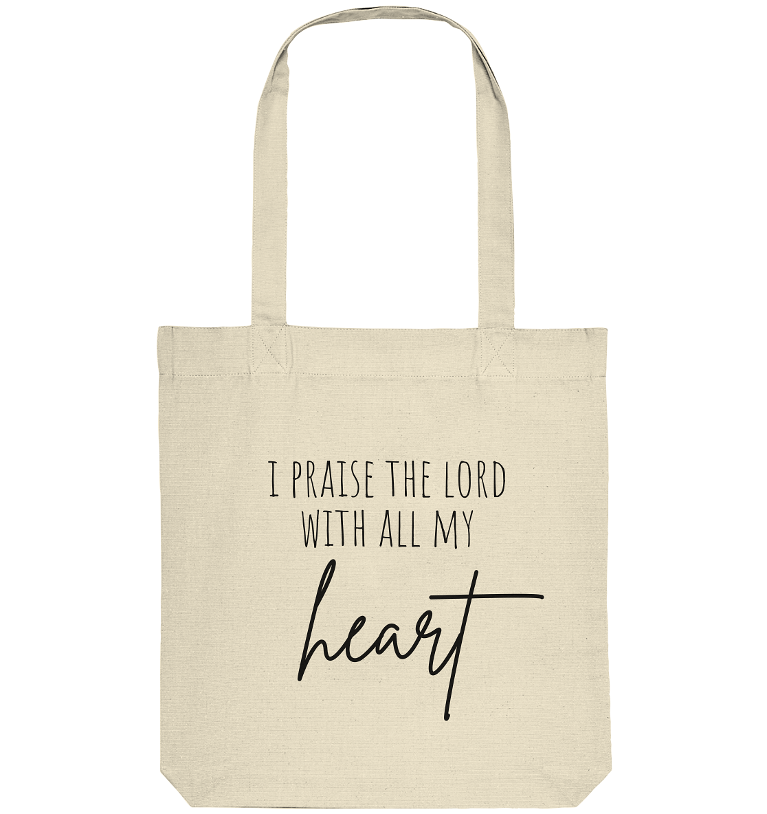 I praise the lord - Organic Tote-Bag - wertvoll und geliebt 