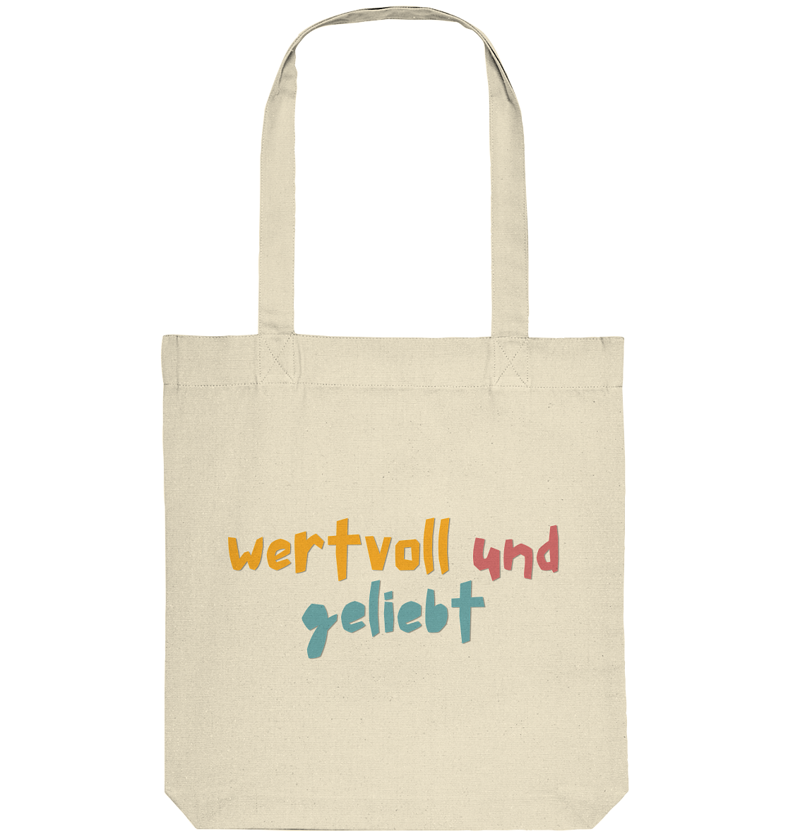 wertvoll und geliebt - Organic Tote-Bag - wertvoll und geliebt 