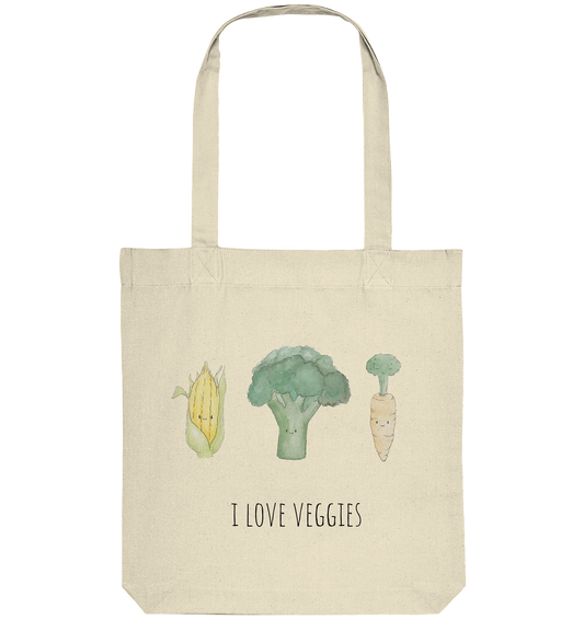 I love veggies - Organic Tote-Bag - wertvoll und geliebt 