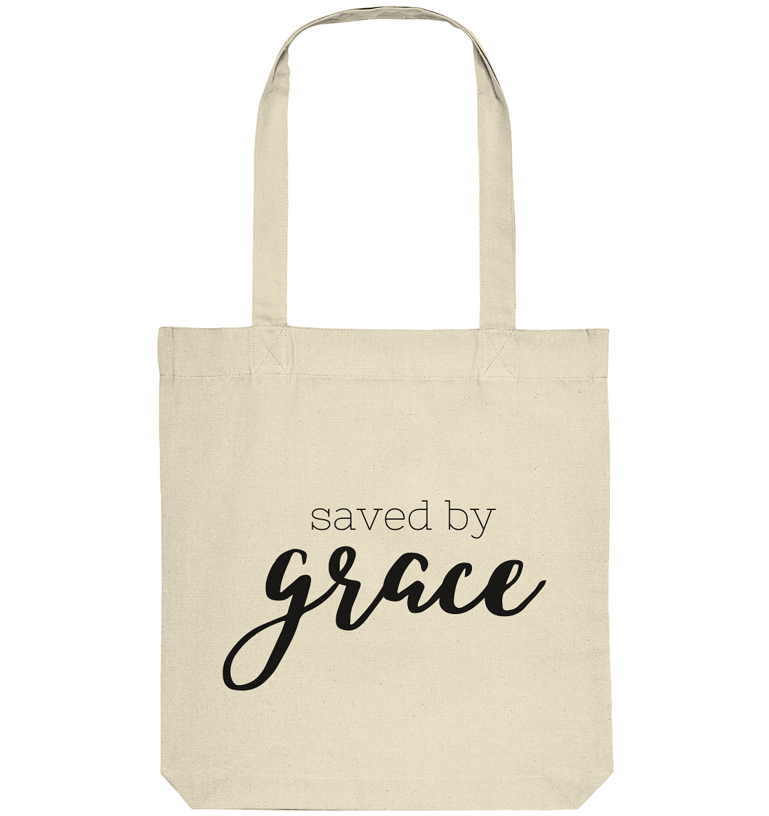 Saved by grace - Organic Tote-Bag - wertvoll und geliebt 