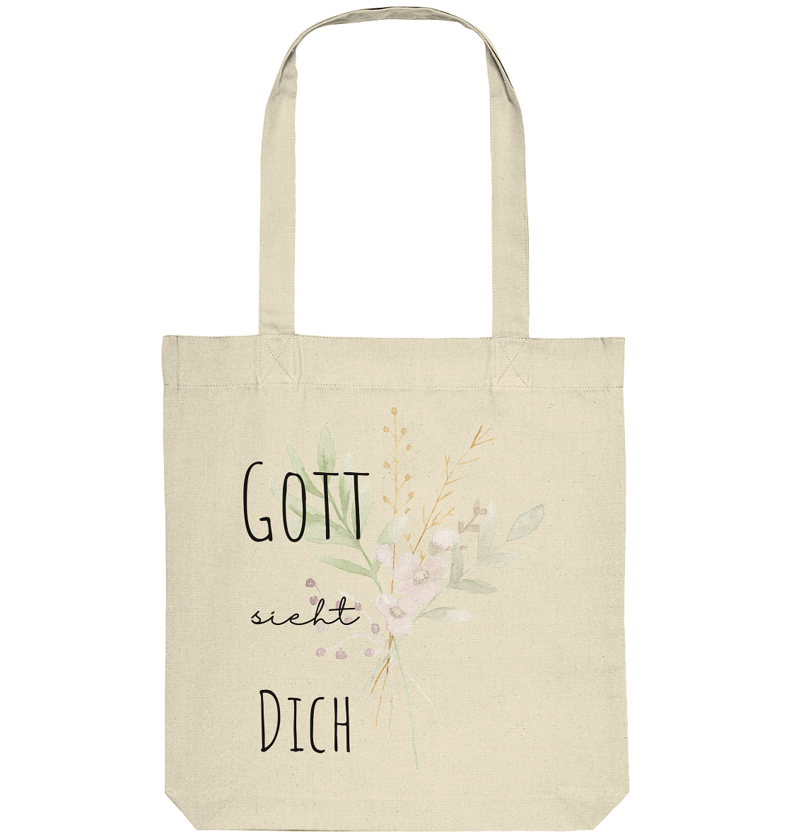 Gott sieht Dich - Organic Tote-Bag - wertvoll und geliebt 