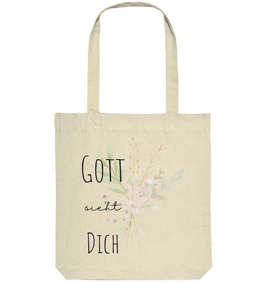 Gott sieht Dich - Organic Tote-Bag - wertvoll und geliebt 