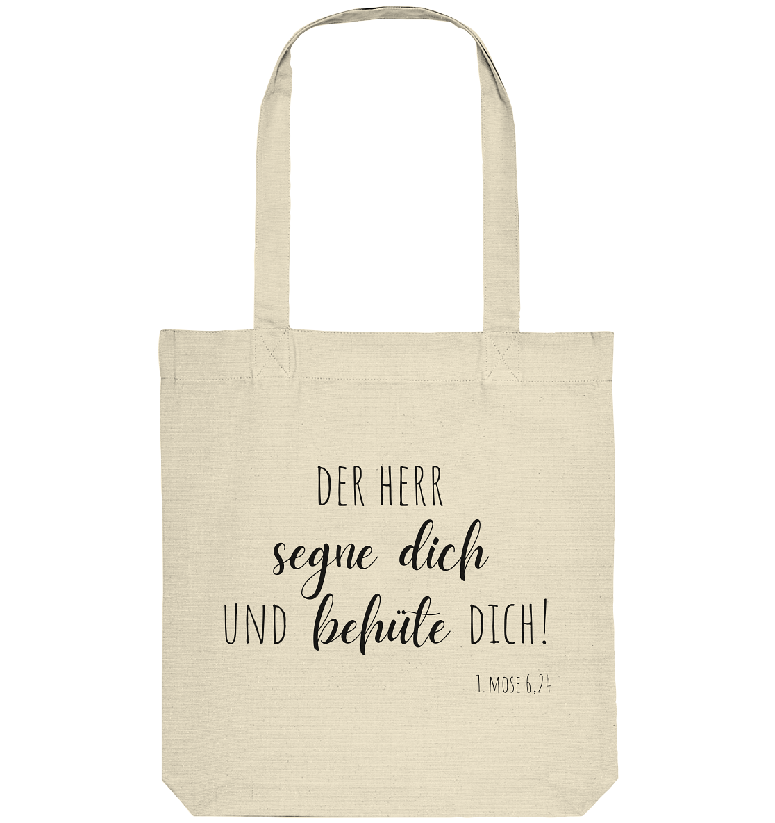 Der Herr segne und behüte Dich - Organic Tote-Bag - wertvoll und geliebt 