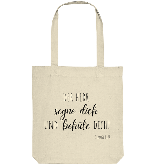 Der Herr segne und behüte Dich - Organic Tote-Bag - wertvoll und geliebt 