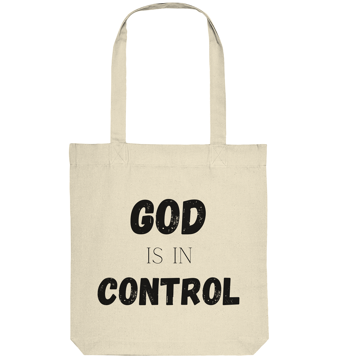 God is in control H - Organic Tote-Bag - wertvoll und geliebt 