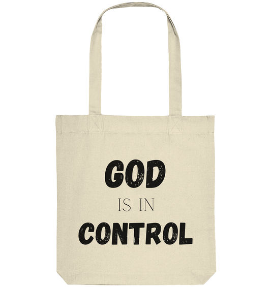 God is in control H - Organic Tote-Bag - wertvoll und geliebt 