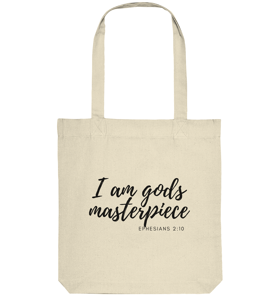 Gods Masterpiece - Organic Tote-Bag - wertvoll und geliebt 