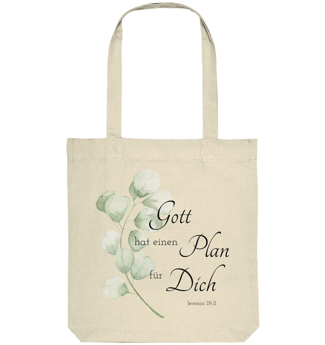 Gott hat einen Plan für Dich - Organic Tote-Bag - wertvoll und geliebt 