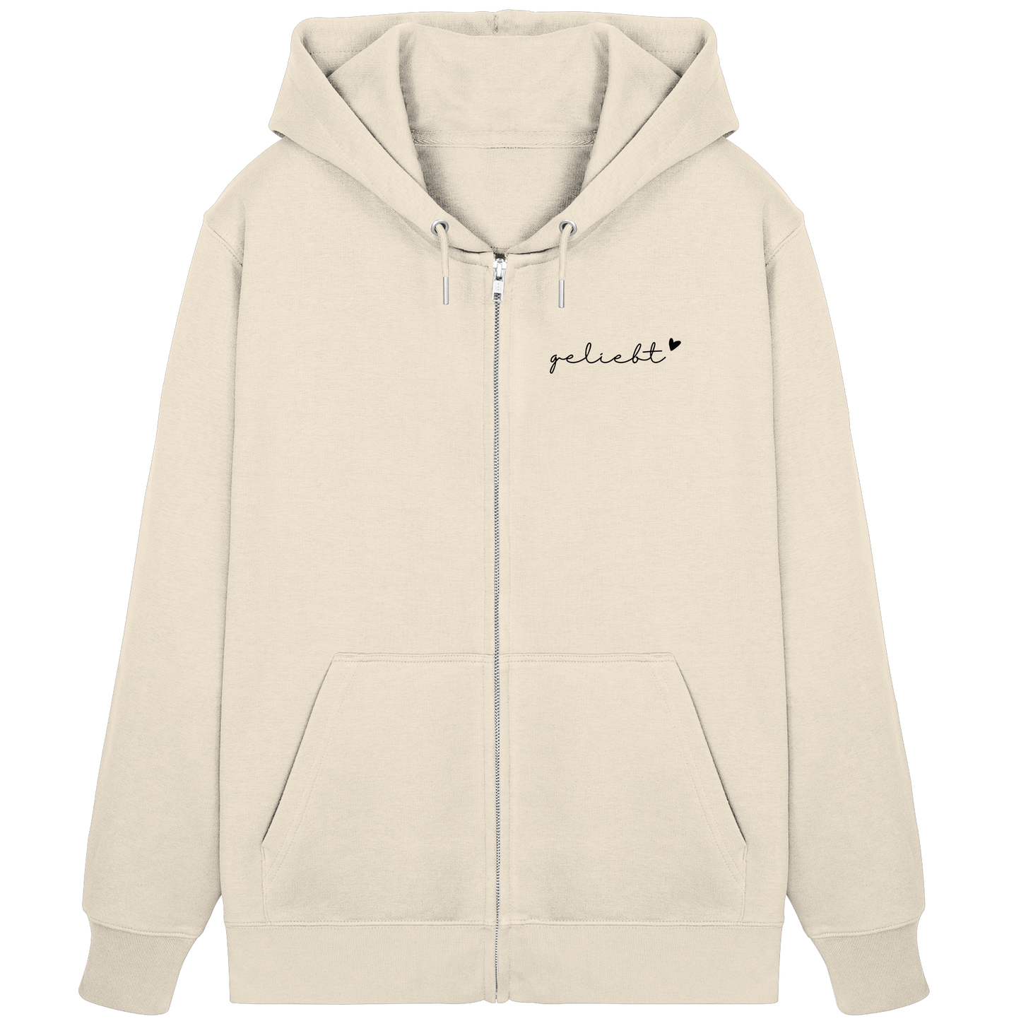 geliebt - Organic Zipper - wertvoll und geliebt 