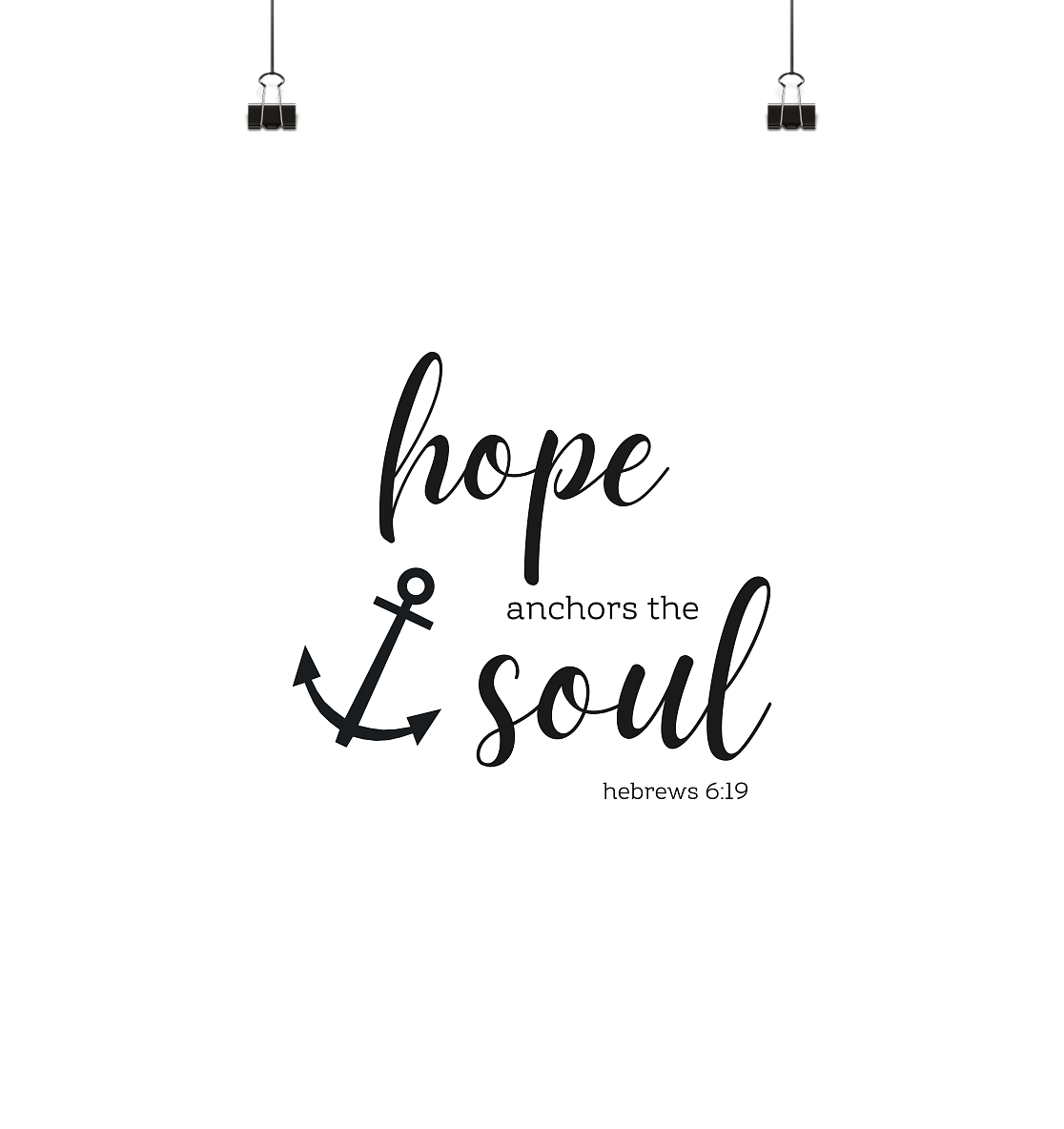 hope anchors the soul - Poster Din A3 (hoch) - wertvoll und geliebt 
