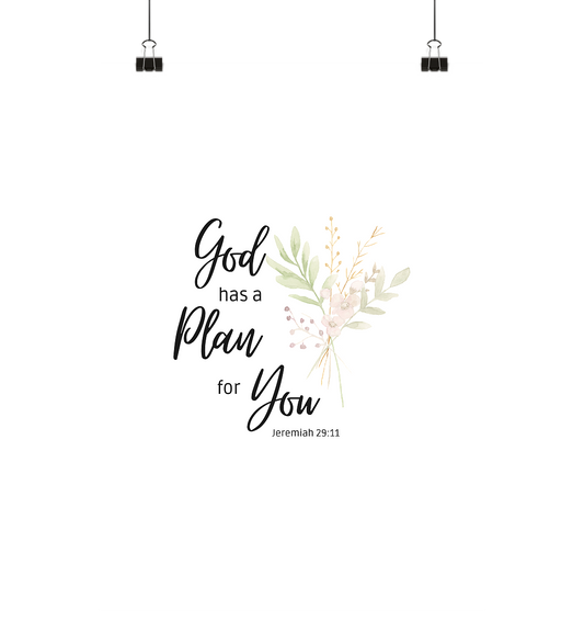 Jeremiah 29:11 - Poster Din A3 (hoch) - wertvoll und geliebt 