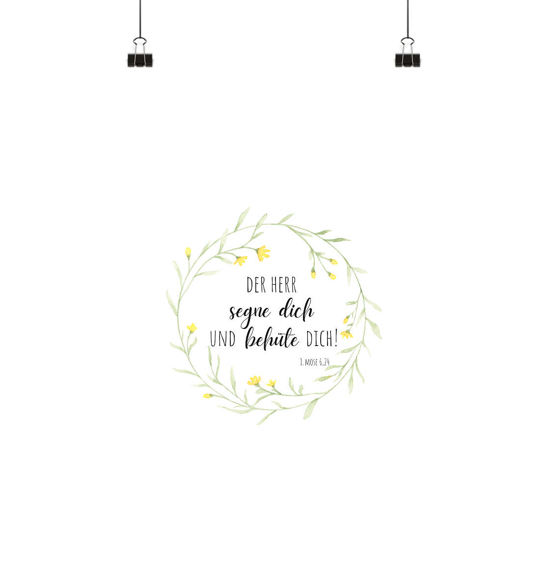 Der Herr segne Dich - Poster Din A3 (hoch) - wertvoll und geliebt 