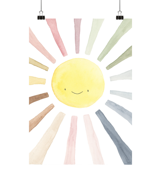 Sonne - Poster Din A3 (hoch) - wertvoll und geliebt 