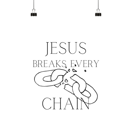 break every chain - Poster Din A4 (hoch) - wertvoll und geliebt 