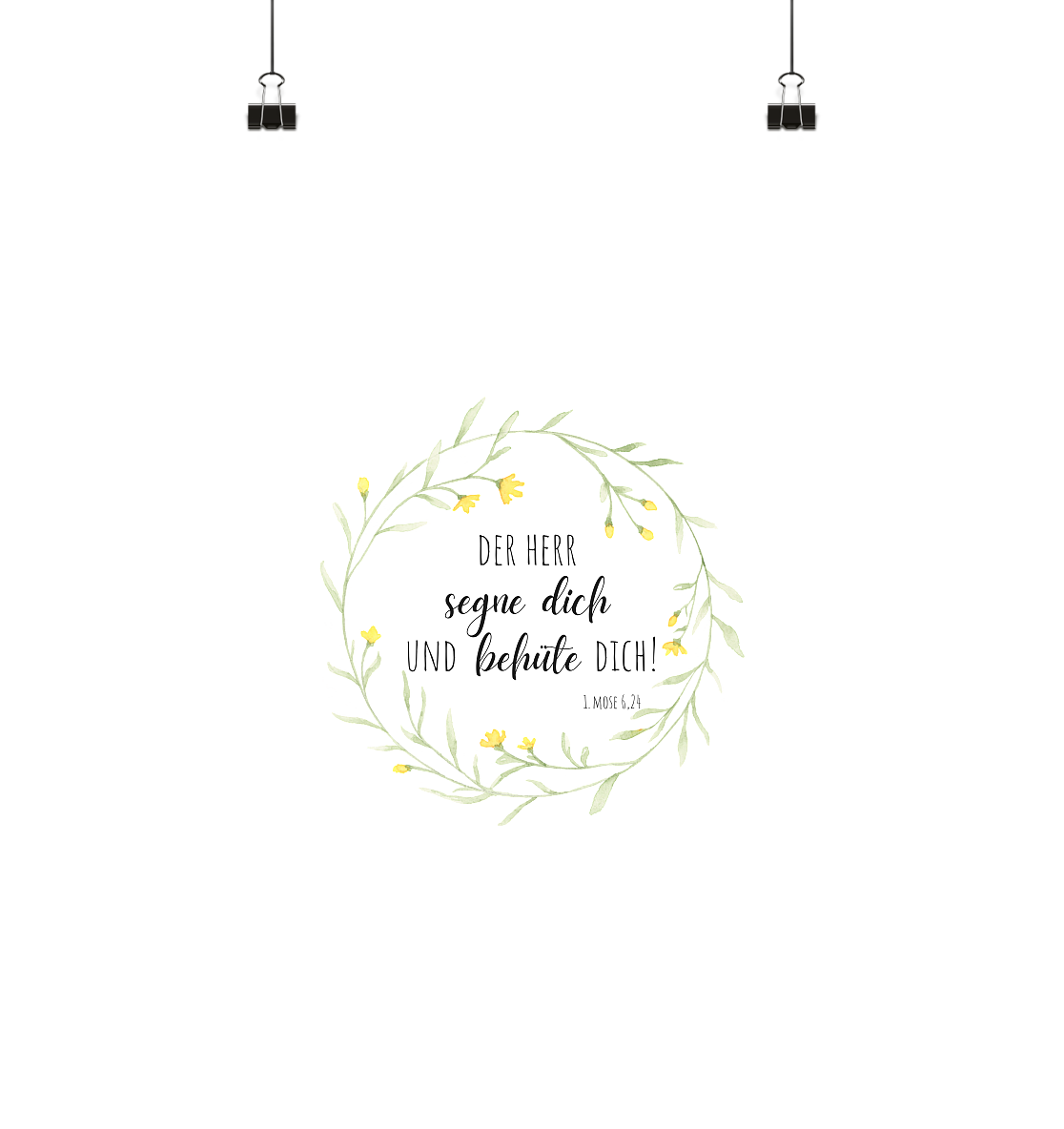 Der Herr segne Dich - Poster Din A4 (hoch) - wertvoll und geliebt 