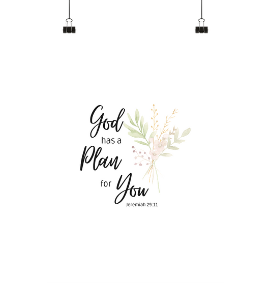Jeremiah 29:11 - Poster Din A4 (hoch) - wertvoll und geliebt 