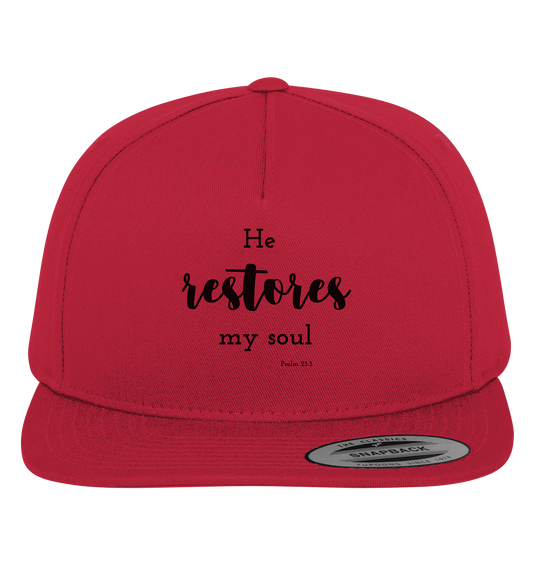 He restores my soul - Premium Snapback - wertvoll und geliebt 
