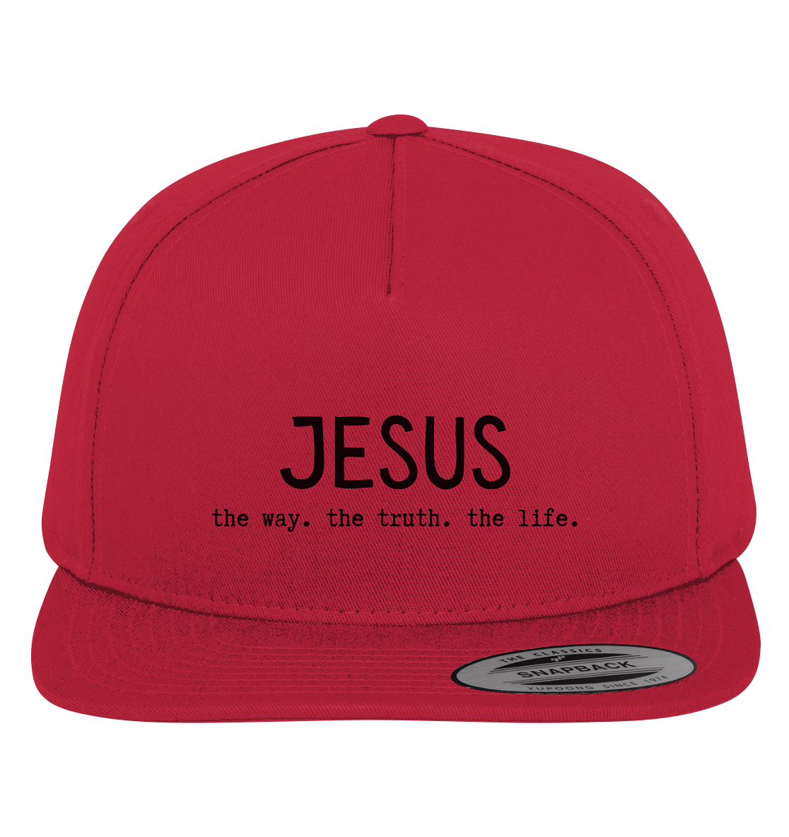 Jesus - the way. the truth. the life. - Premium Snapback - wertvoll und geliebt 