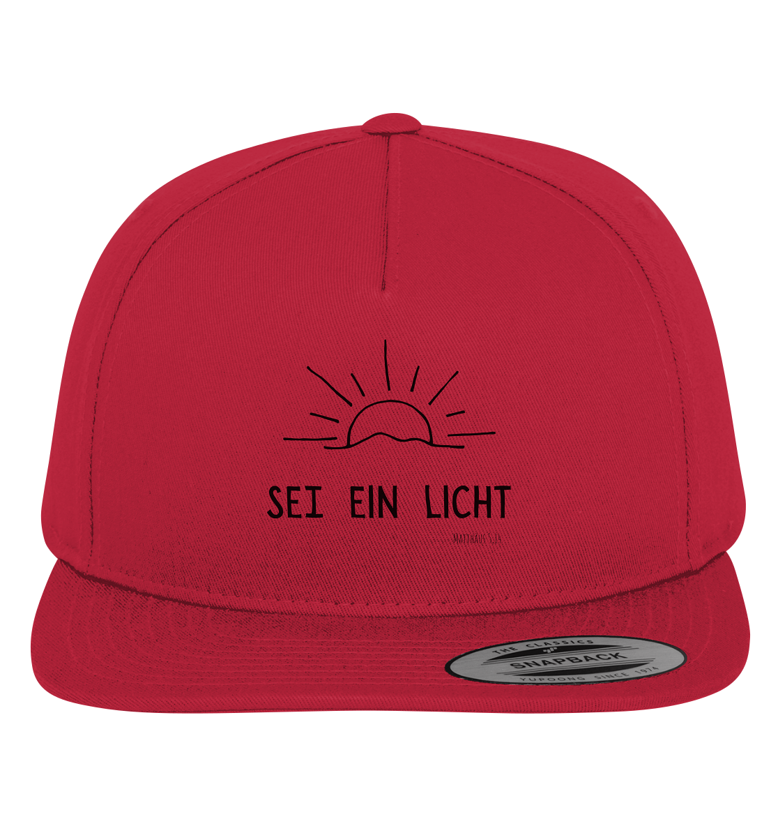 Sei ein Licht - Premium Snapback - wertvoll und geliebt 