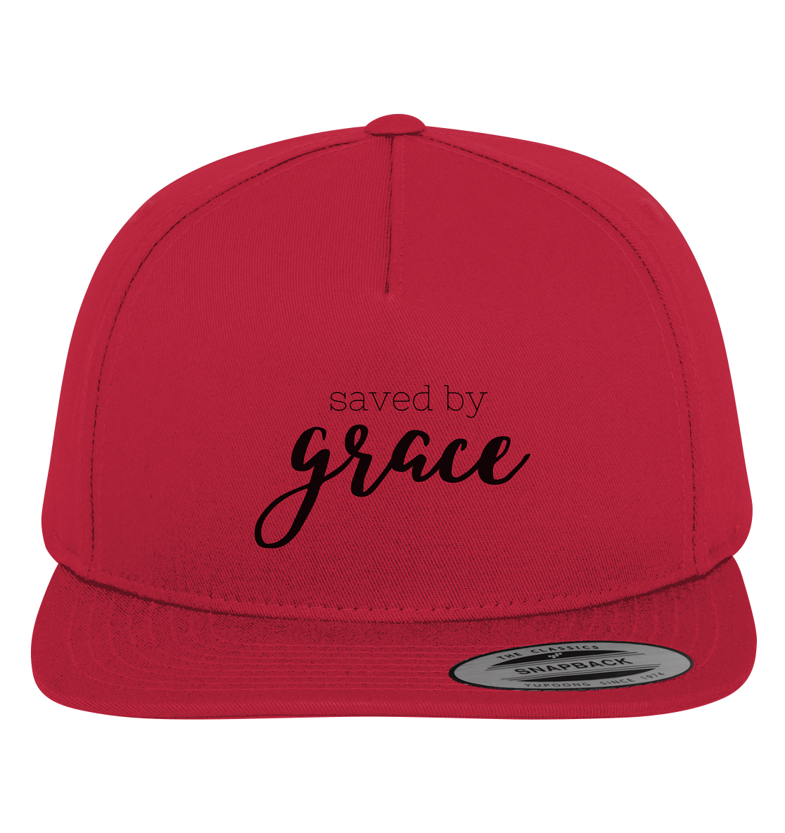 Saved by grace - Premium Snapback - wertvoll und geliebt 