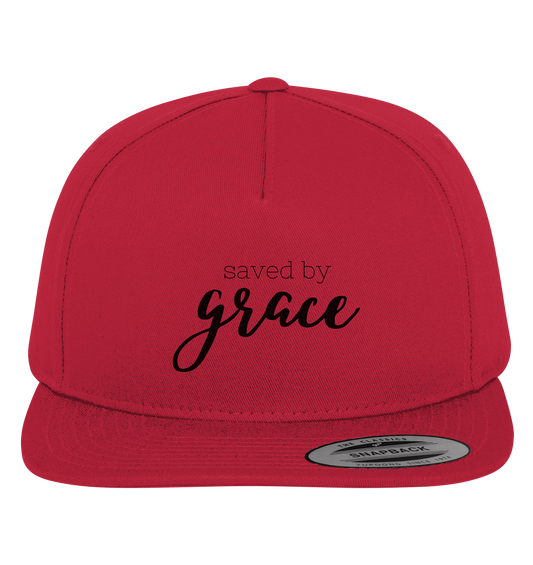 Saved by grace - Premium Snapback - wertvoll und geliebt 