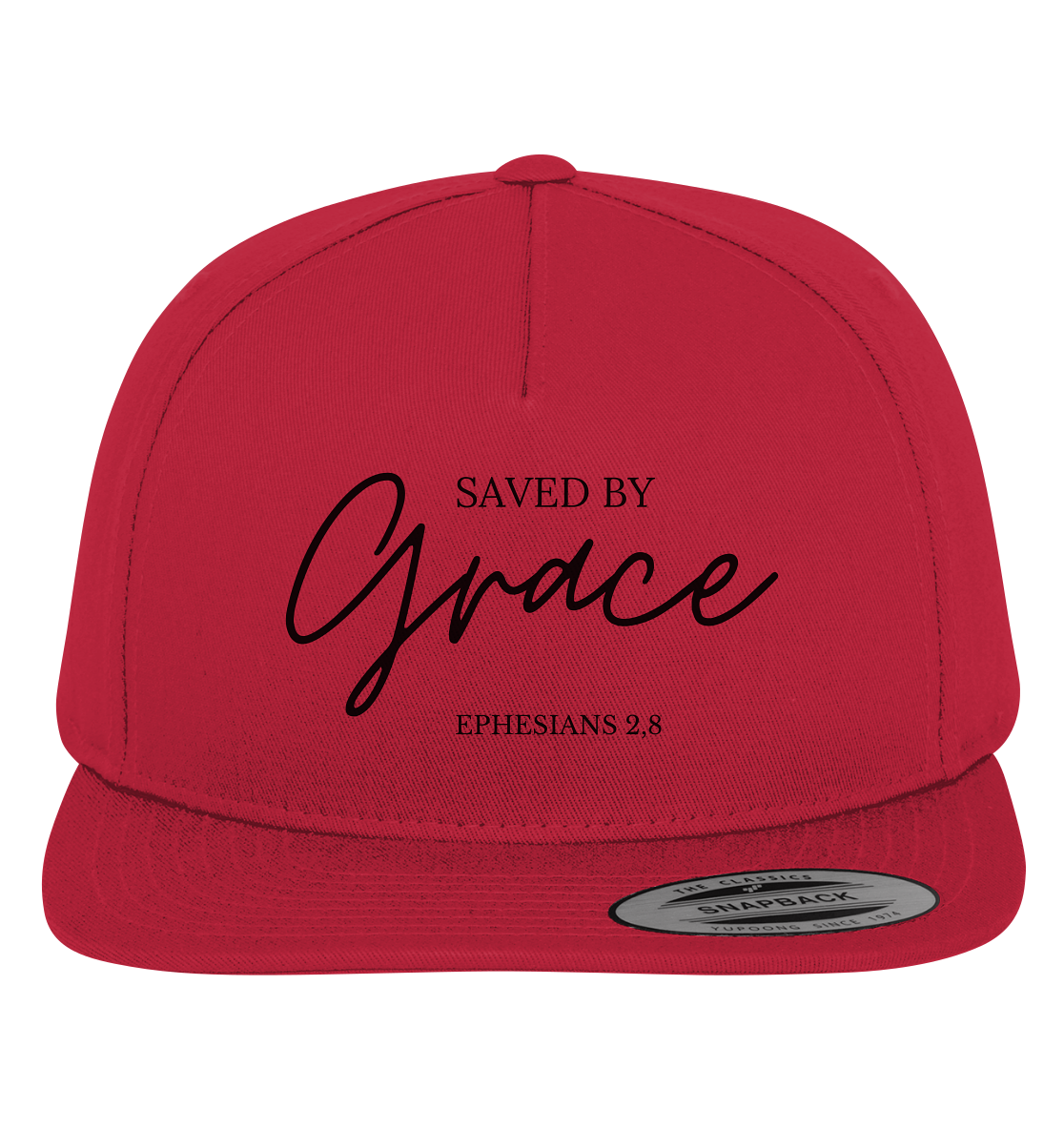 Saved by grace - Premium Snapback - wertvoll und geliebt 