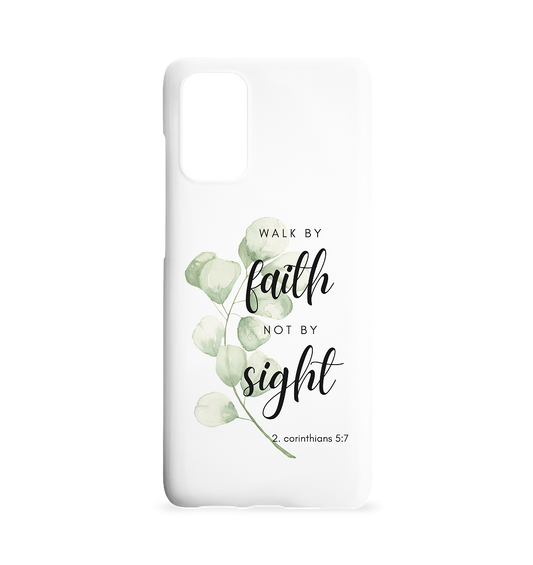 Walk by faith - Samsung Galaxy S20+ Handyhülle - wertvoll und geliebt 