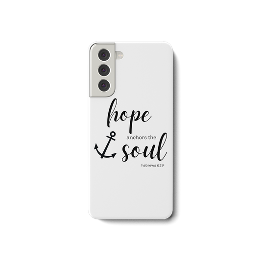 hope anchors the soul - Samsung Galaxy S21 Handyhülle - wertvoll und geliebt 