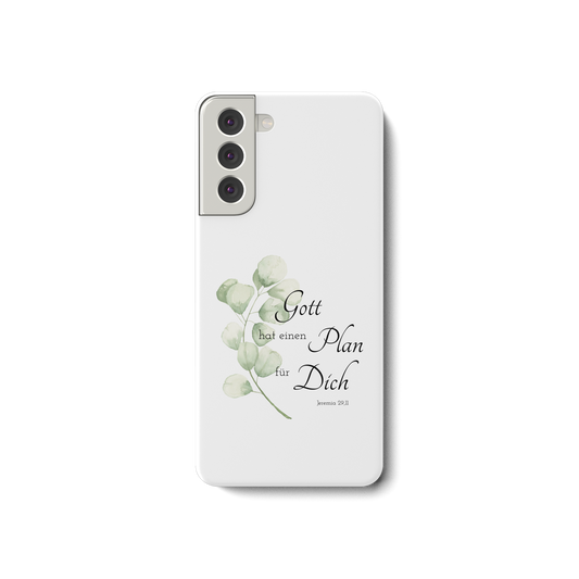 Gott hat einen Plan für Dich - Samsung Galaxy S21 Handyhülle - wertvoll und geliebt 