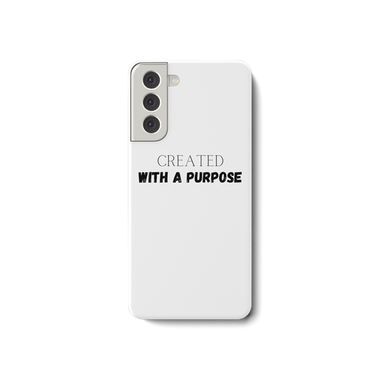 Created with a purpose - Samsung Galaxy S21 Handyhülle - wertvoll und geliebt 
