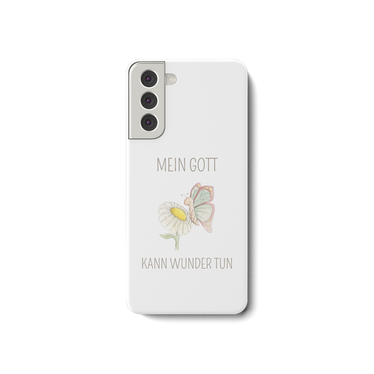 Mein Gott kann Wunder tun - Samsung Galaxy S21 Handyhülle - wertvoll und geliebt 