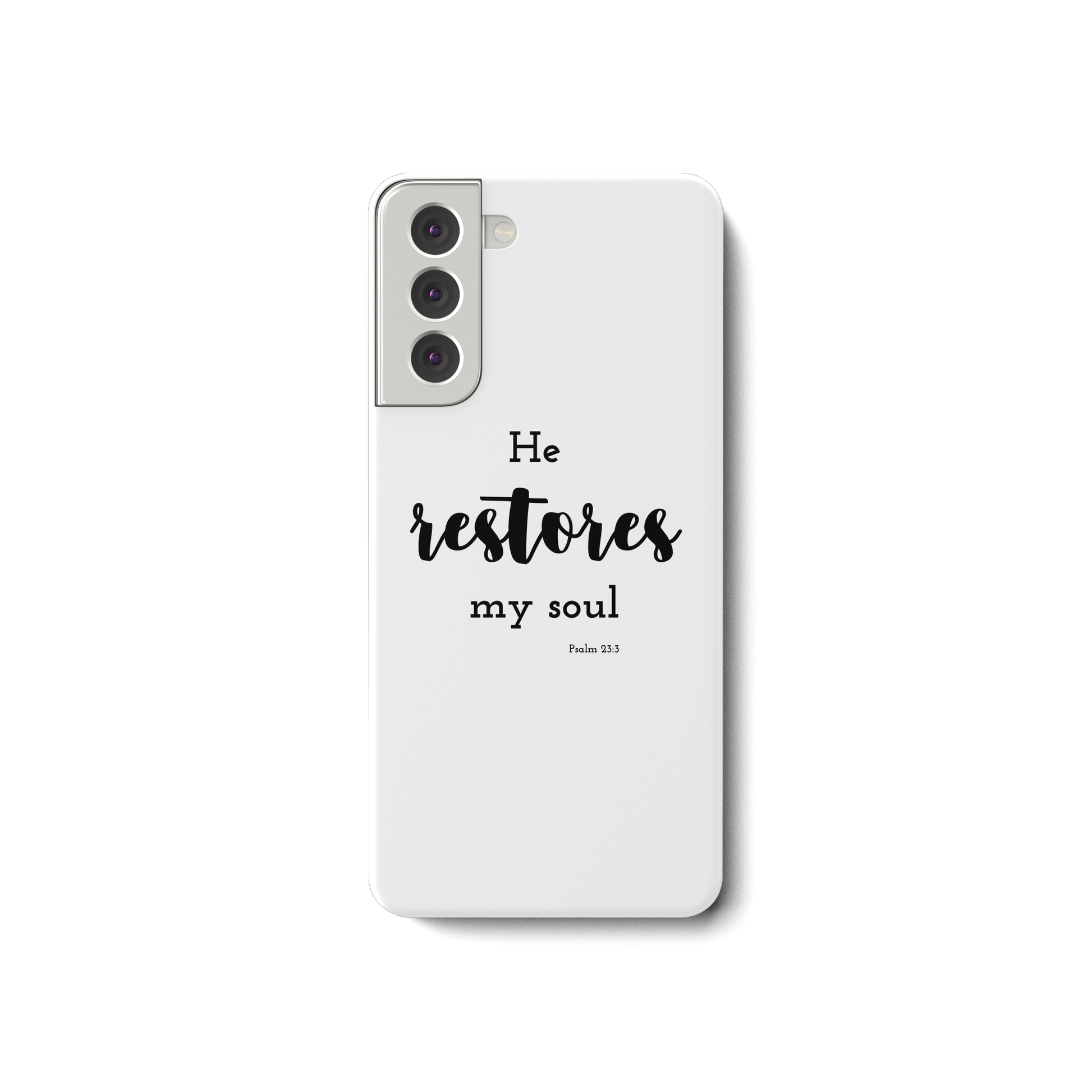 He restores my soul - Samsung Galaxy S21 Handyhülle - wertvoll und geliebt 