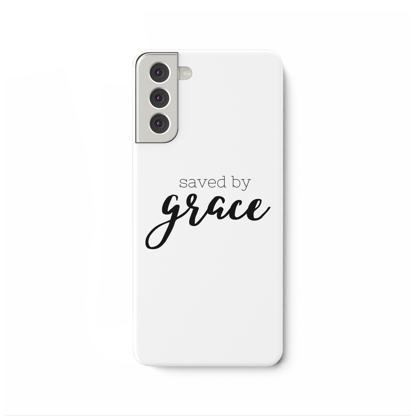 Saved by grace - Samsung Galaxy S21 Plus Handyhülle - wertvoll und geliebt 