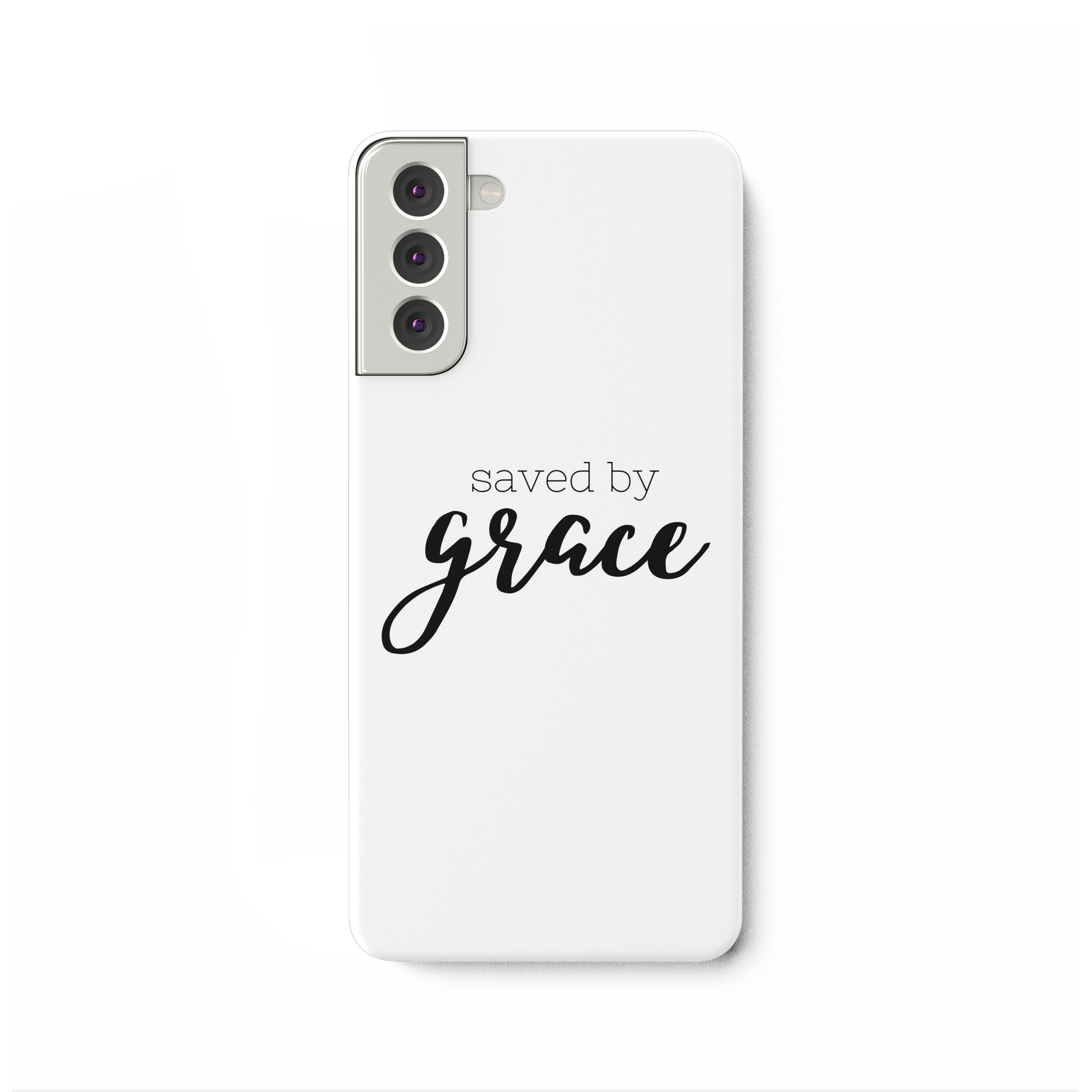 Saved by grace - Samsung Galaxy S21 Plus Handyhülle - wertvoll und geliebt 