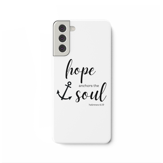 hope anchors the soul - Samsung Galaxy S21 Plus Handyhülle - wertvoll und geliebt 