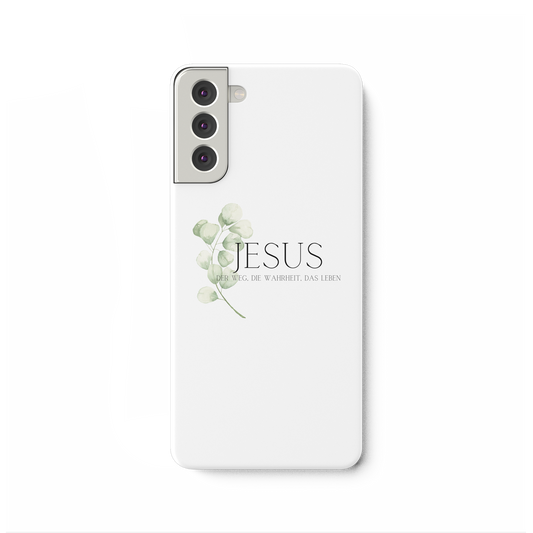 Jesus - der Weg, die Wahrheit, das Leben - Samsung Galaxy S21 Plus Handyhülle - wertvoll und geliebt 