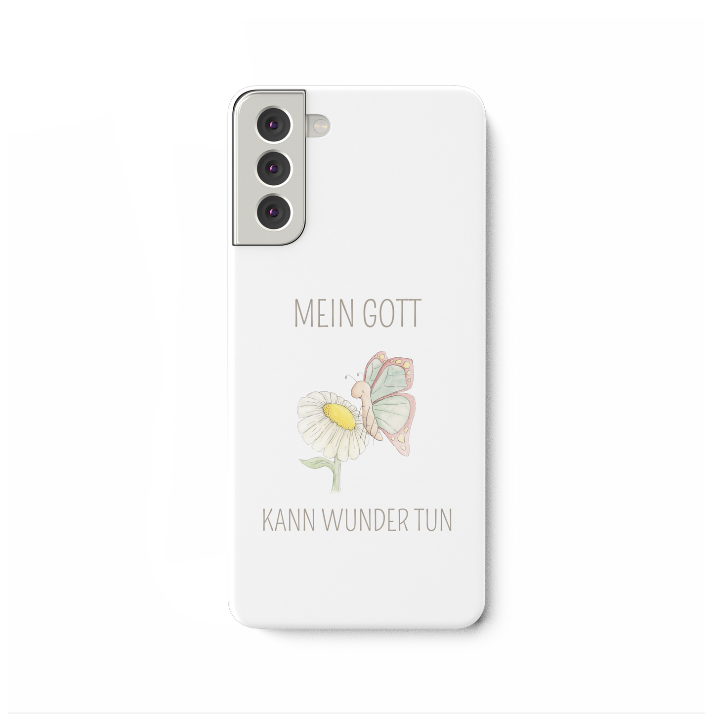 Mein Gott kann Wunder tun - Samsung Galaxy S21 Plus Handyhülle - wertvoll und geliebt 