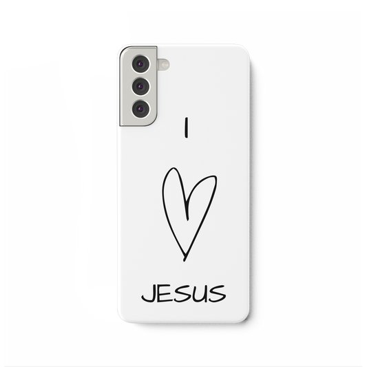 I love Jesus - Samsung Galaxy S21 Plus Handyhülle - wertvoll und geliebt 