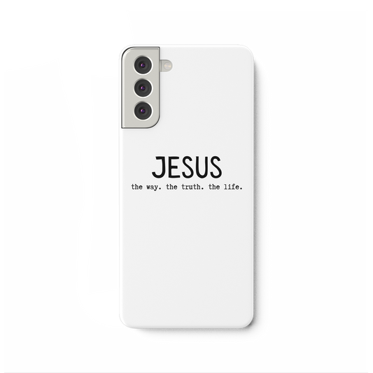 Jesus - the way. the truth. the life. - Samsung Galaxy S21 Plus Handyhülle - wertvoll und geliebt 