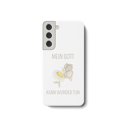 Mein Gott kann Wunder tun - Samsung Galaxy S22 Handyhülle - wertvoll und geliebt 