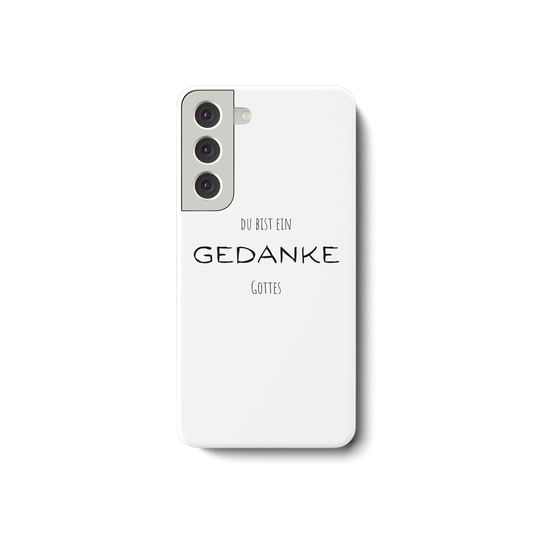 Du bist ein Gedanke Gottes - Samsung Galaxy S22 Handyhülle - wertvoll und geliebt 