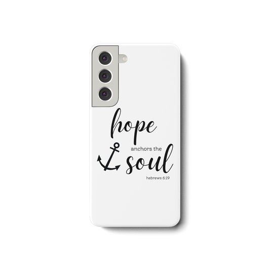 hope anchors the soul - Samsung Galaxy S22 Handyhülle - wertvoll und geliebt 